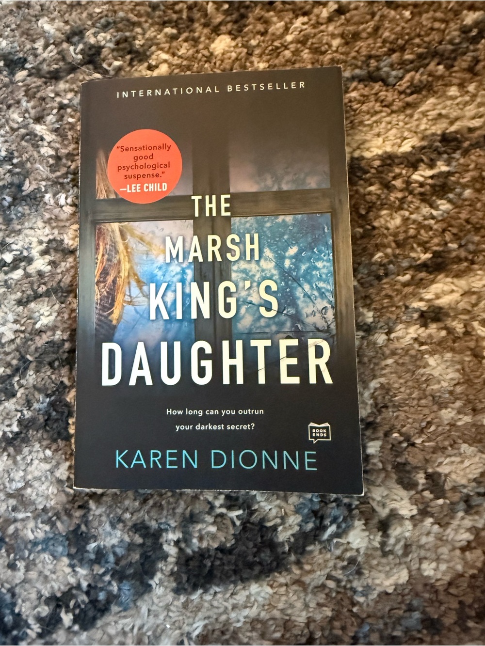 The Marsh King's Daughter by Karen Dionne - Black Cover with Teal Title